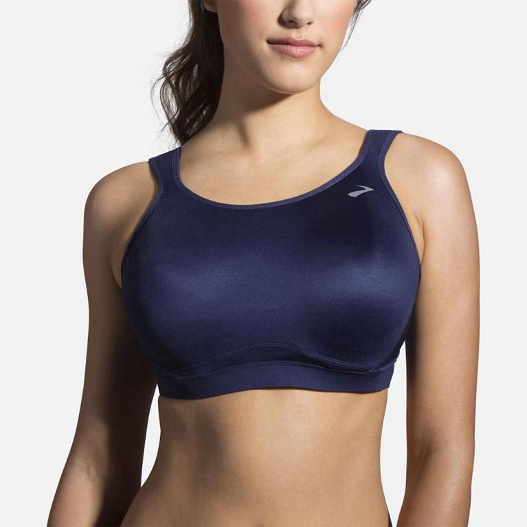 Brooks Maia Sports Women's Running Bra - Blue (48906-BRYW)